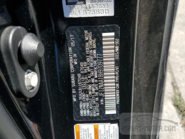 Auction sale of the 2017 Toyota GT86 , vin: JF1ZNAA18H9709777, lot number: 59440093