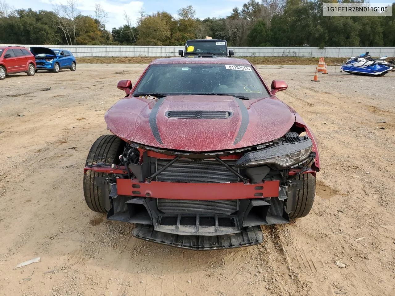 Auction sale of the 2022 Chevrolet Camaro , vin: 1G1FF1R78N0115105, lot number: 81153543
