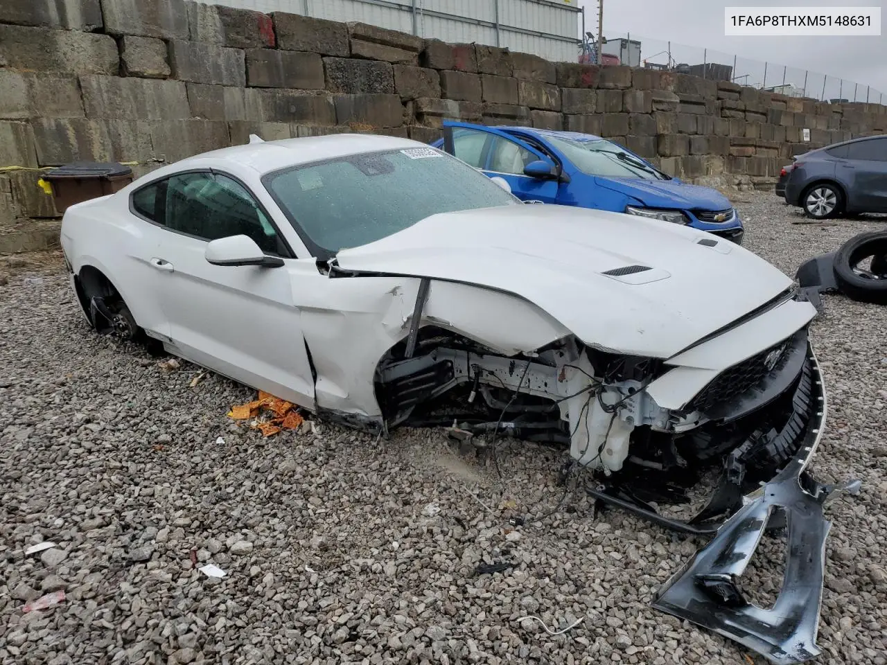 Auction sale of the 2021 Ford Mustang , vin: 1FA6P8THXM5148631, lot number: 90366525