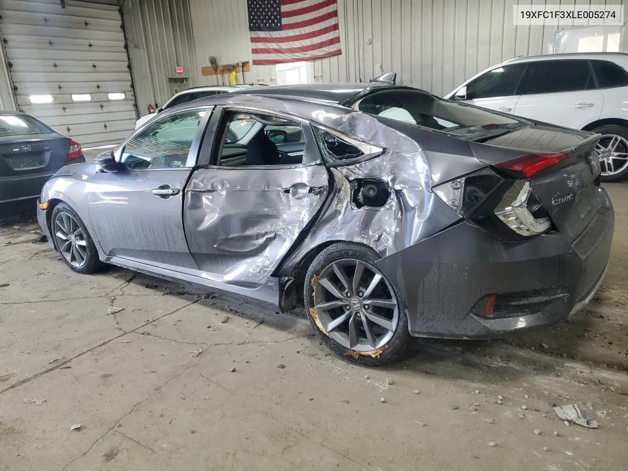 Auction sale of the 2020 Honda Civic , vin: 19XFC1F3XLE005274, lot number: 89026095