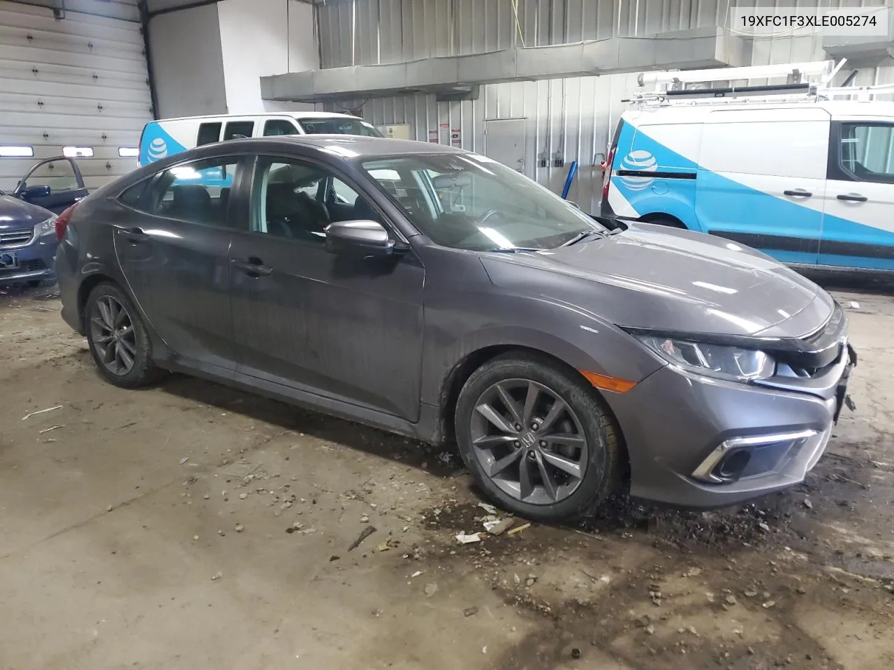 Auction sale of the 2020 Honda Civic , vin: 19XFC1F3XLE005274, lot number: 89026095
