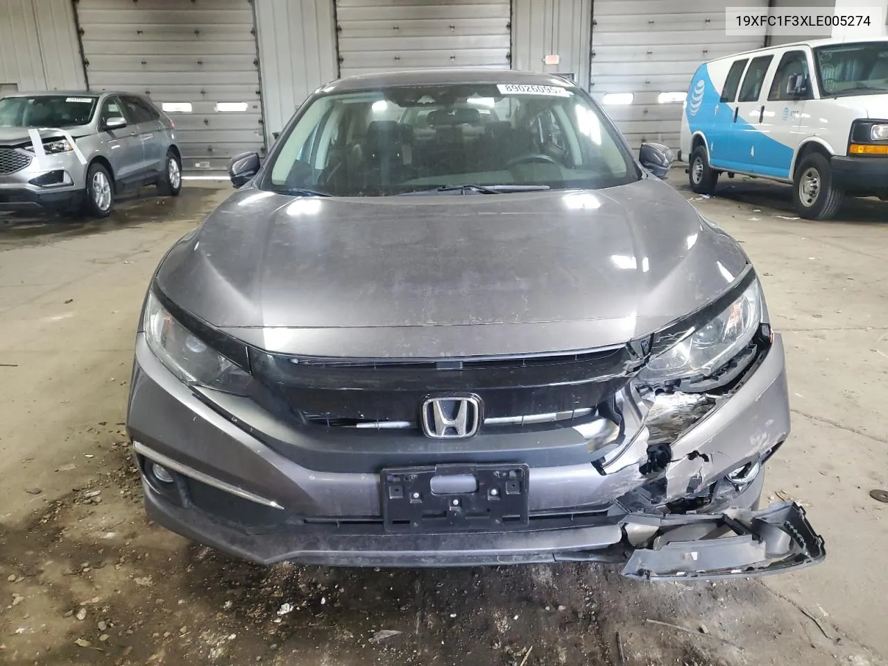 Auction sale of the 2020 Honda Civic , vin: 19XFC1F3XLE005274, lot number: 89026095