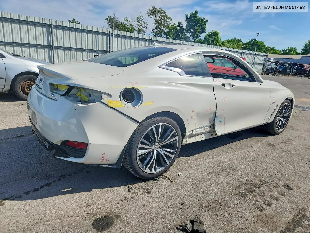 Auction sale of the 2017 Infiniti Q60 , vin: JN1EV7EL0HM551488, lot number: 54753546