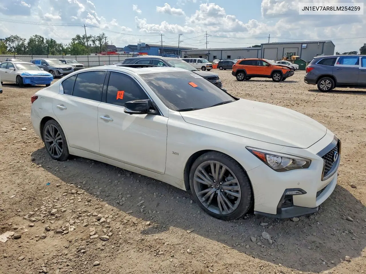 Auction sale of the 2020 Infiniti Q50 , vin: JN1EV7AR8LM254259, lot number: 66535196
