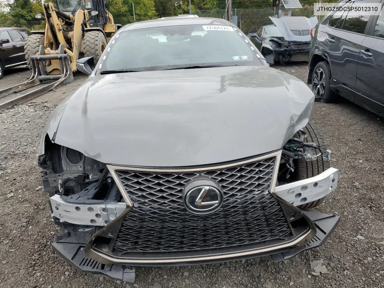 Auction sale of the 2023 Lexus RC , vin: JTHGZ5DC5P5012310, lot number: 89293805