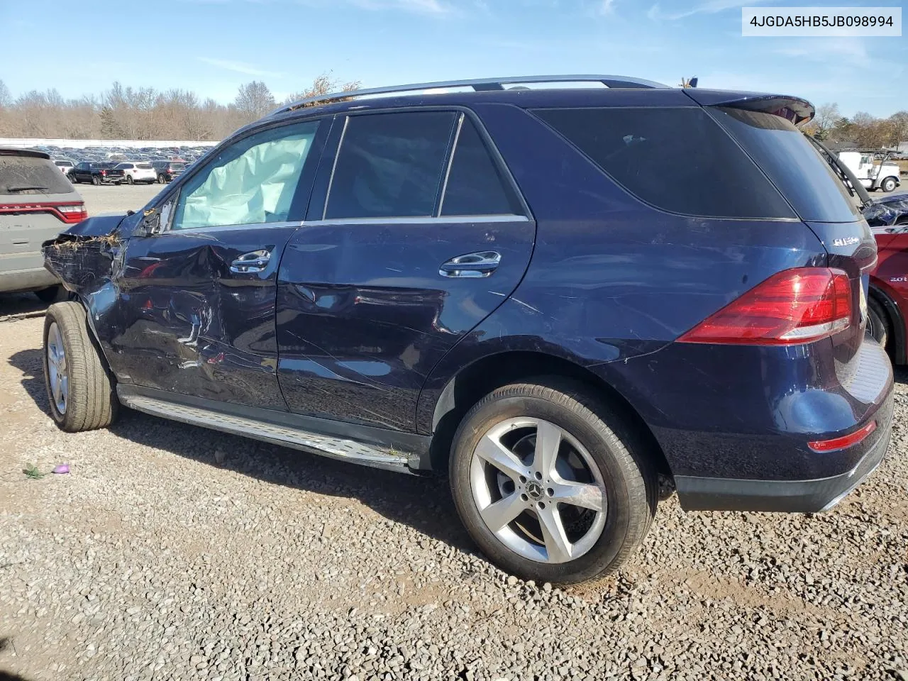 Auction sale of the 2018 Mercedes Benz GLE , vin: 4JGDA5HB5JB098994, lot number: 80688594