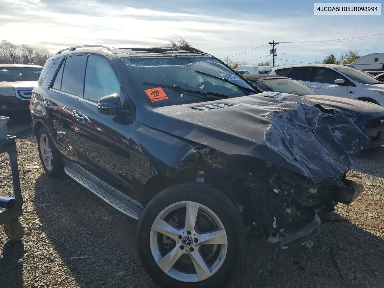 Auction sale of the 2018 Mercedes Benz GLE , vin: 4JGDA5HB5JB098994, lot number: 80688594