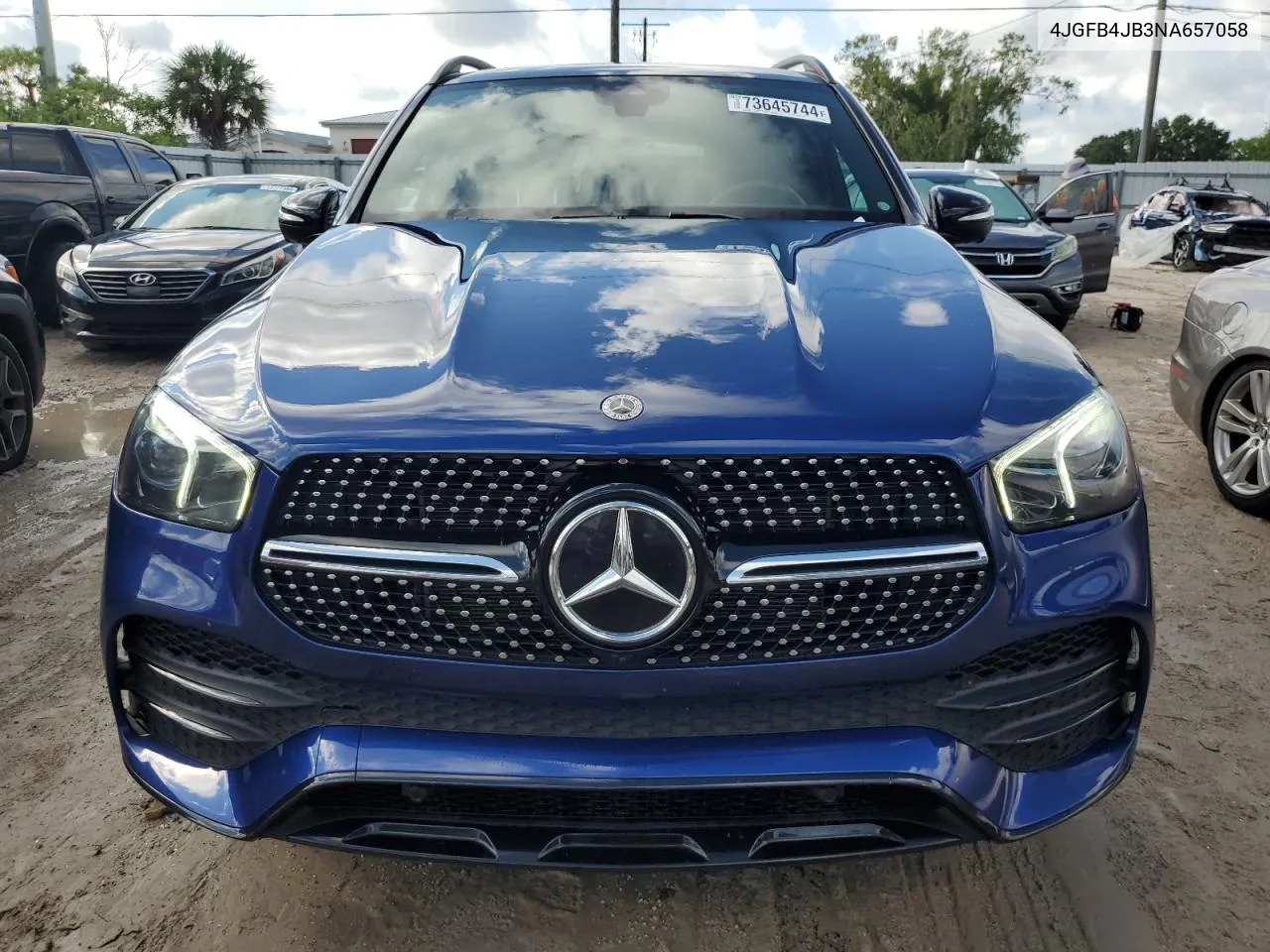 Auction sale of the 2022 Mercedes Benz GLE , vin: 4JGFB4JB3NA657058, lot number: 73645744
