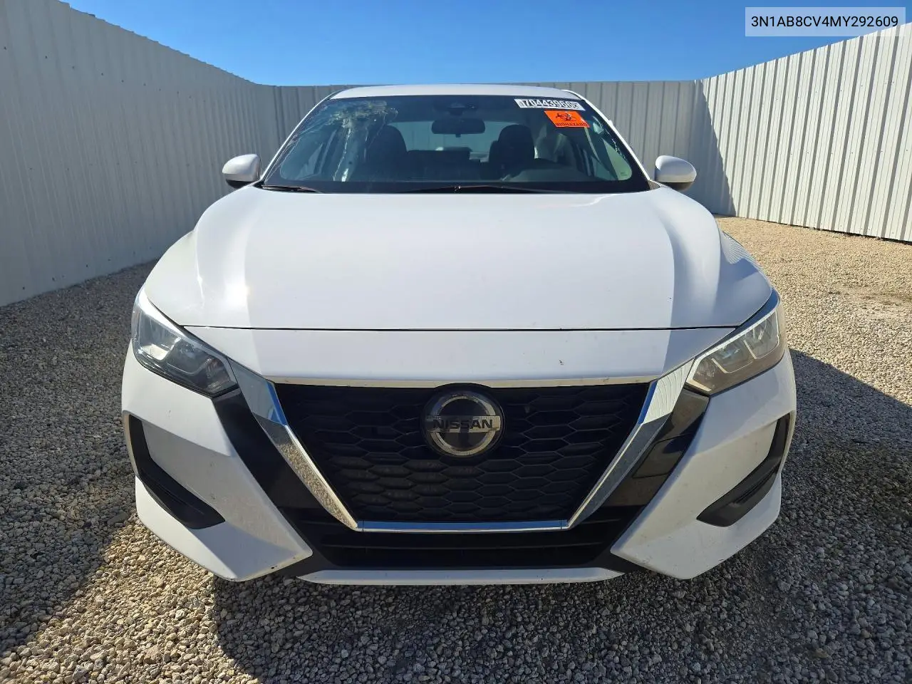 Auction sale of the 2021 Nissan Sentra , vin: 3N1AB8CV4MY292609, lot number: 70443966