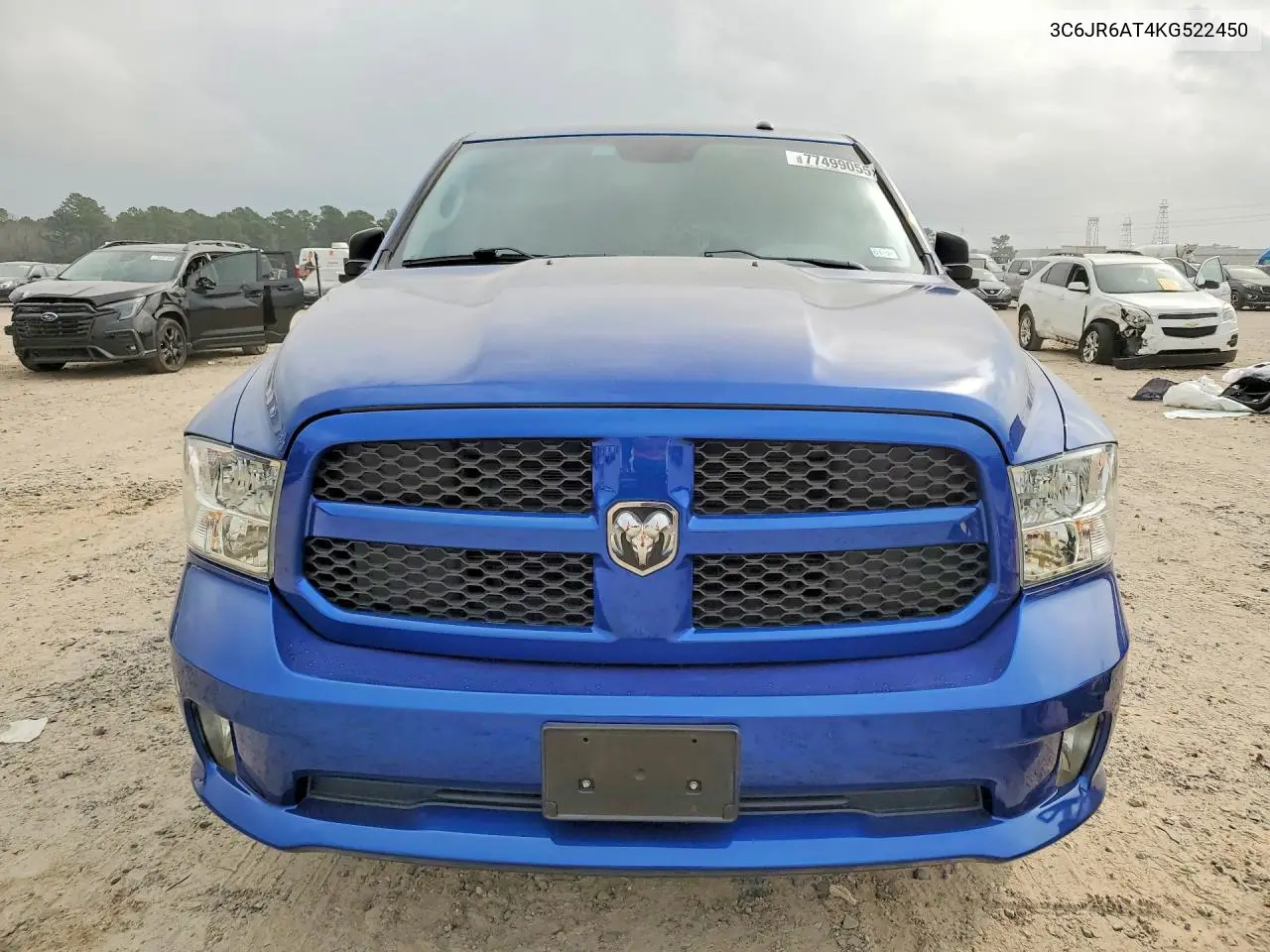 Auction sale of the 2019 RAM 1500 , vin: 3C6JR6AT4KG522450, lot number: 77499055
