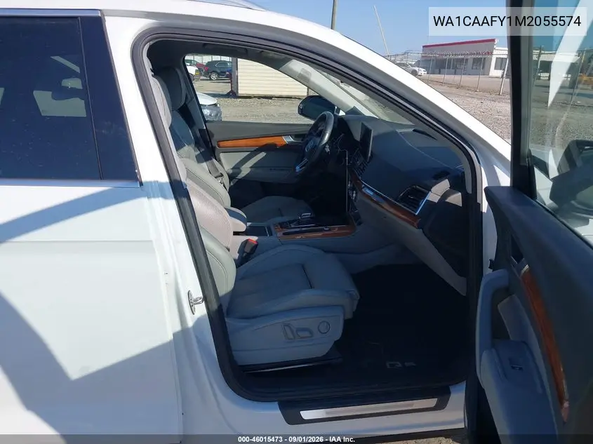 Auction sale of the 2021 Audi Q5 , vin: WA1CAAFY1M2055574, lot number: 46015473