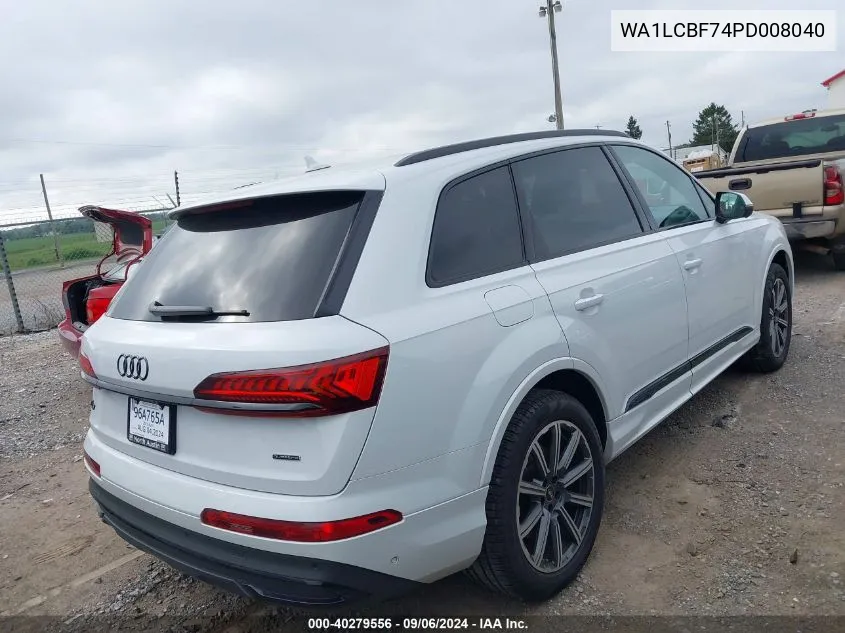 Auction sale of the 2023 Audi Q7 , vin: WA1LCBF74PD008040, lot number: 40279556