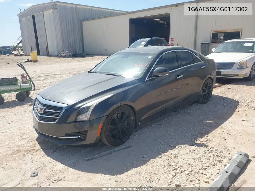 Auction sale of the 2016 Cadillac ATS , vin: 1G6AE5SX4G0117302, lot number: 45914662
