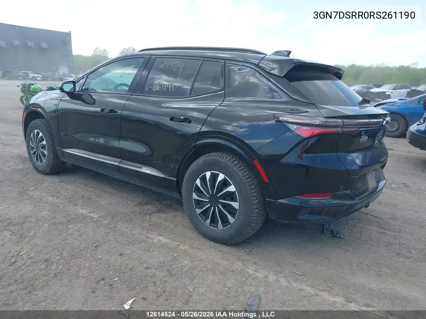 Auction sale of the 2024 Chevrolet Equinox , vin: 3GN7DSRR0RS261190, lot number: 12614524