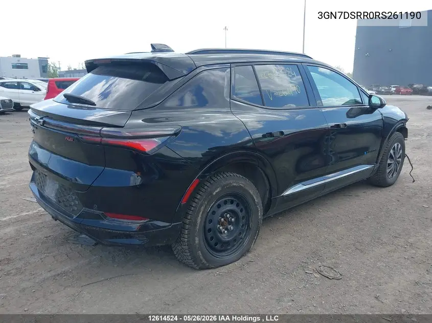 Auction sale of the 2024 Chevrolet Equinox , vin: 3GN7DSRR0RS261190, lot number: 12614524