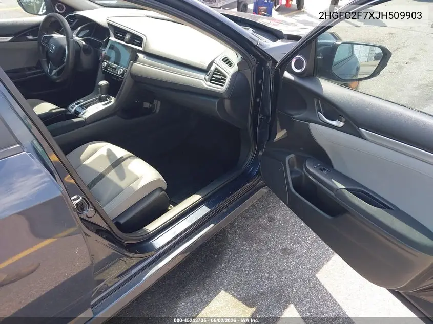 Auction sale of the 2018 Honda Civic , vin: 2HGFC2F7XJH509903, lot number: 45243735