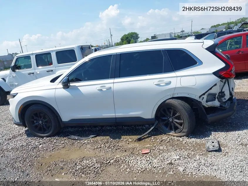 Auction sale of the 2025 Honda CR V , vin: 2HKRS6H72SH208439, lot number: 12654596
