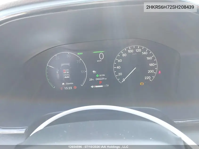 Auction sale of the 2025 Honda CR V , vin: 2HKRS6H72SH208439, lot number: 12654596