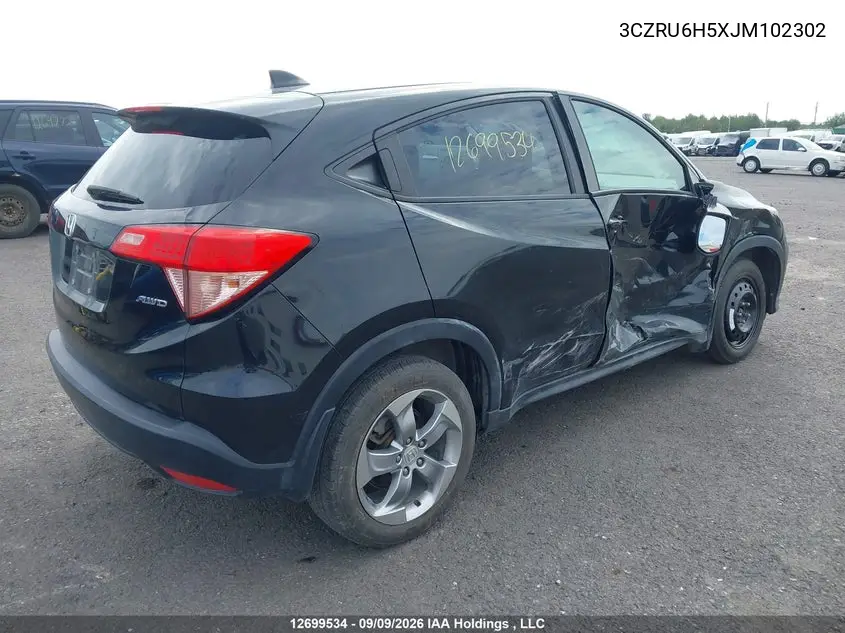Auction sale of the 2018 Honda HR V , vin: 3CZRU6H5XJM102302, lot number: 12699534