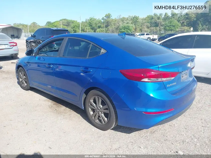 Auction sale of the 2017 Hyundai Elantra , vin: KMHD84LF3HU276559, lot number: 44760851