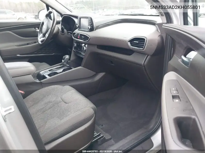 Auction sale of the 2019 Hyundai Santa Fe , vin: 5NMS33AD2KH055801, lot number: 44425753