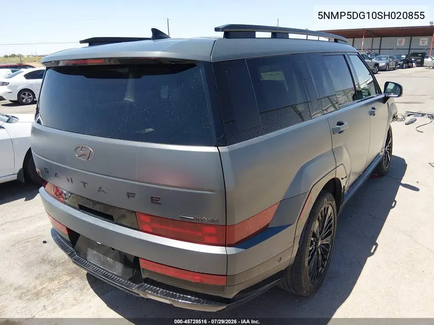 Auction sale of the 2025 Hyundai Santa Fe , vin: 5NMP5DG10SH020855, lot number: 45728516