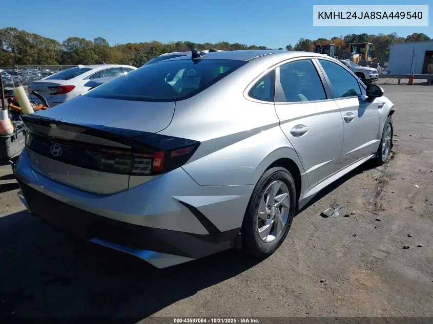 Auction sale of the 2025 Hyundai Sonata , vin: KMHL24JA8SA449540, lot number: 43587084