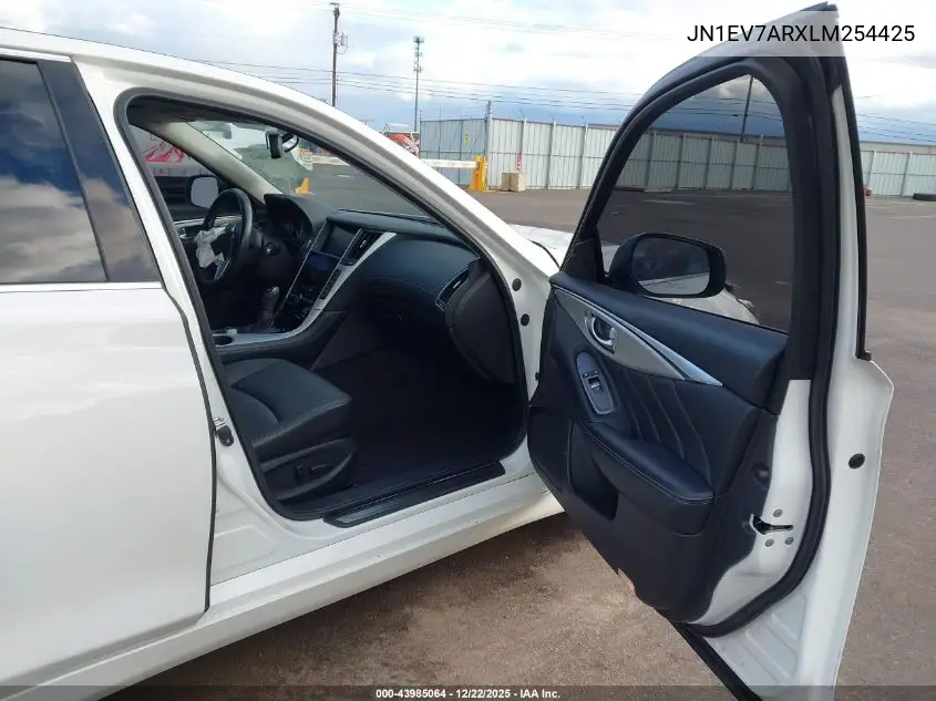 Auction sale of the 2020 Infiniti Q50 , vin: JN1EV7ARXLM254425, lot number: 43985064