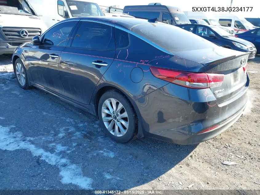 Auction sale of the 2018 Kia Optima , vin: 5XXGT4L38JG234177, lot number: 41345172