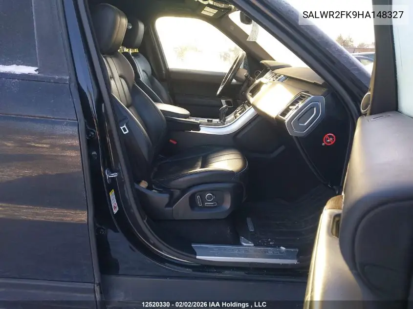 Auction sale of the 2017 Land Rover Range Rover Sport , vin: SALWR2FK9HA148327, lot number: 12520330