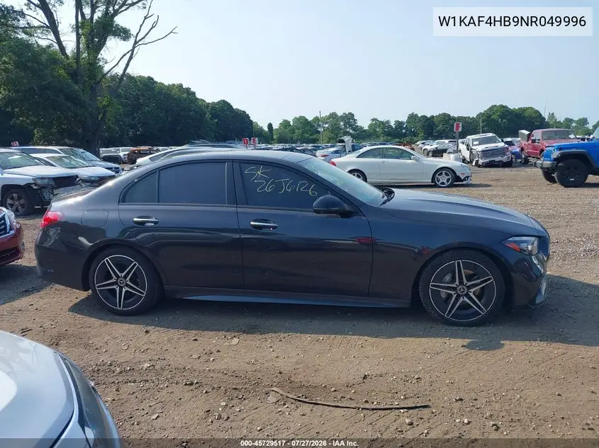 Auction sale of the 2022 Mercedes Benz C klasse , vin: W1KAF4HB9NR049996, lot number: 45729517