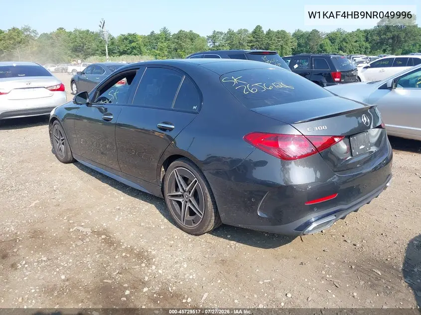 Auction sale of the 2022 Mercedes Benz C klasse , vin: W1KAF4HB9NR049996, lot number: 45729517