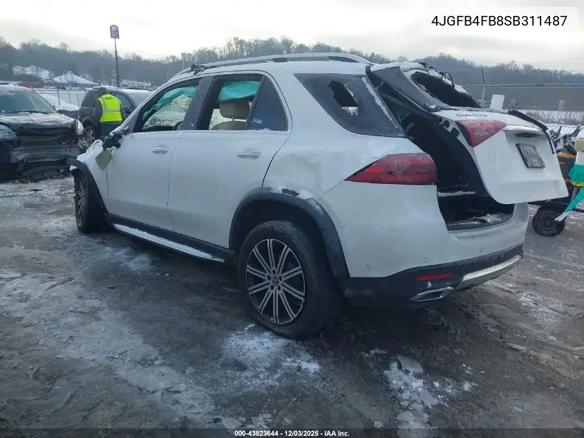 Auction sale of the 2025 Mercedes Benz GLE , vin: 4JGFB4FB8SB311487, lot number: 43823644