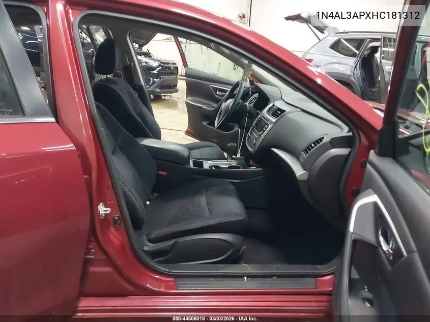 Auction sale of the 2017 Nissan Altima , vin: 1N4AL3APXHC181312, lot number: 44506018