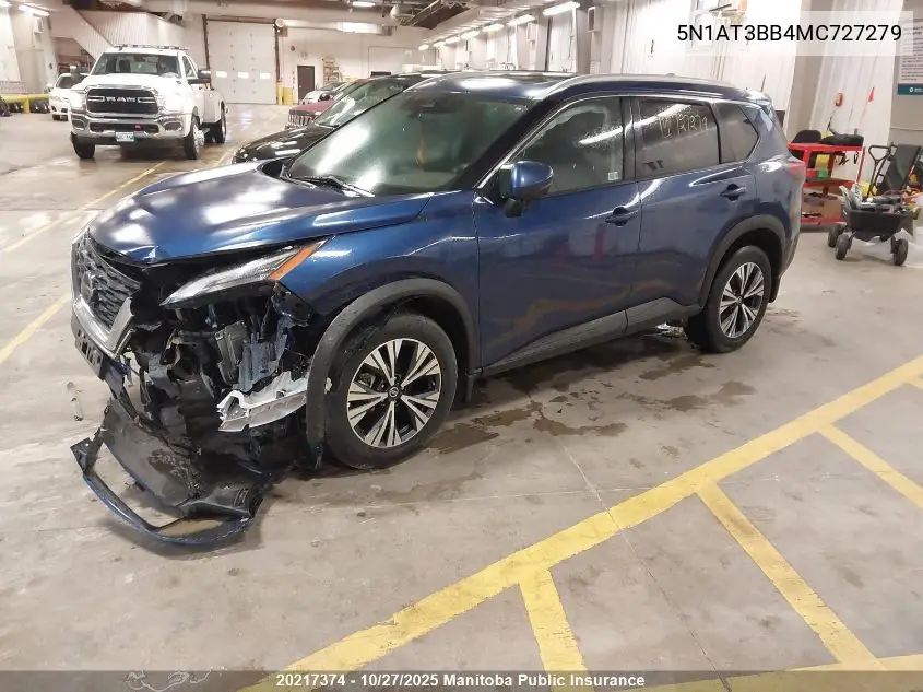 Auction sale of the 2021 Nissan Rogue , vin: 5N1AT3BB4MC727279, lot number: 20217374