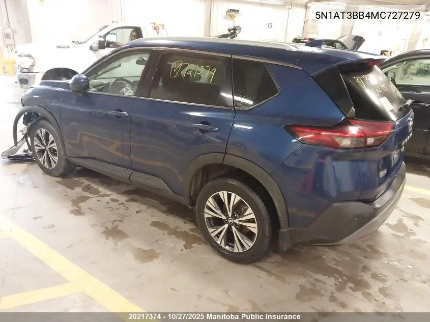 Auction sale of the 2021 Nissan Rogue , vin: 5N1AT3BB4MC727279, lot number: 20217374