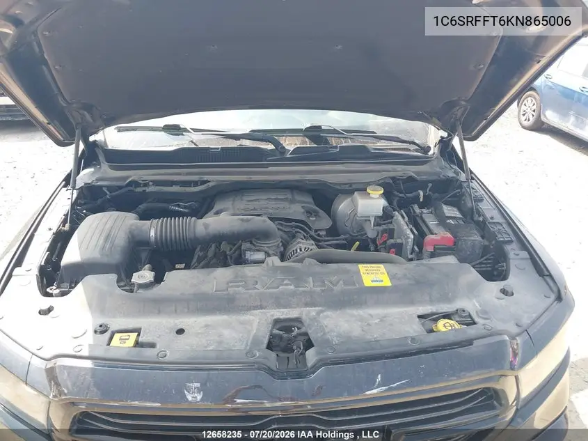 Auction sale of the 2019 RAM 1500 , vin: 1C6SRFFT6KN865006, lot number: 12658235