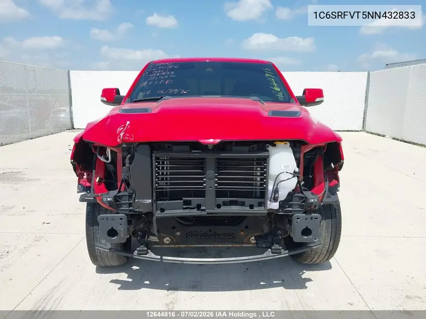 Auction sale of the 2022 RAM 1500 , vin: 1C6SRFVT5NN432833, lot number: 12644816