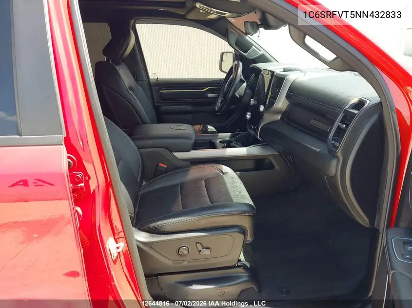 Auction sale of the 2022 RAM 1500 , vin: 1C6SRFVT5NN432833, lot number: 12644816