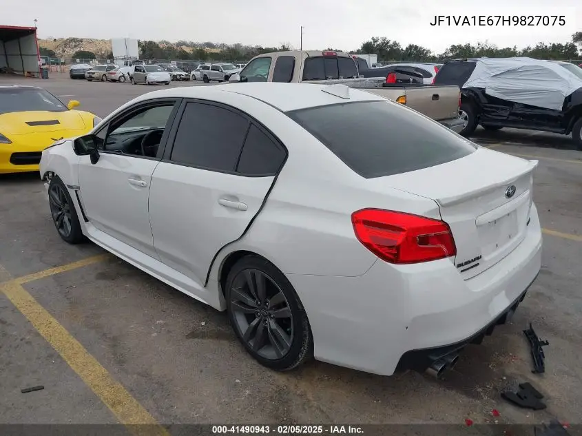 Auction sale of the 2017 Subaru WRX , vin: JF1VA1E67H9827075, lot number: 41490943