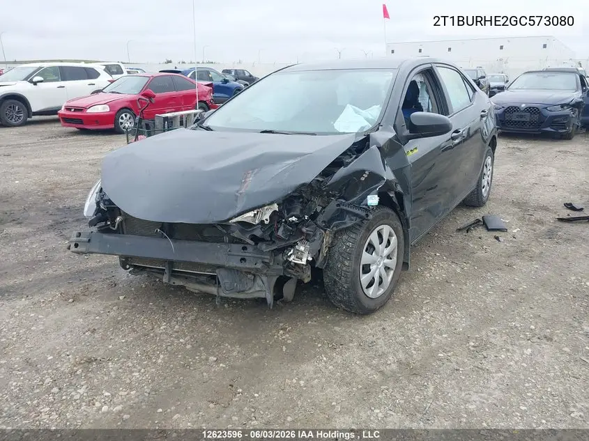 Auction sale of the 2016 Toyota Corolla , vin: 2T1BURHE2GC573080, lot number: 12623596