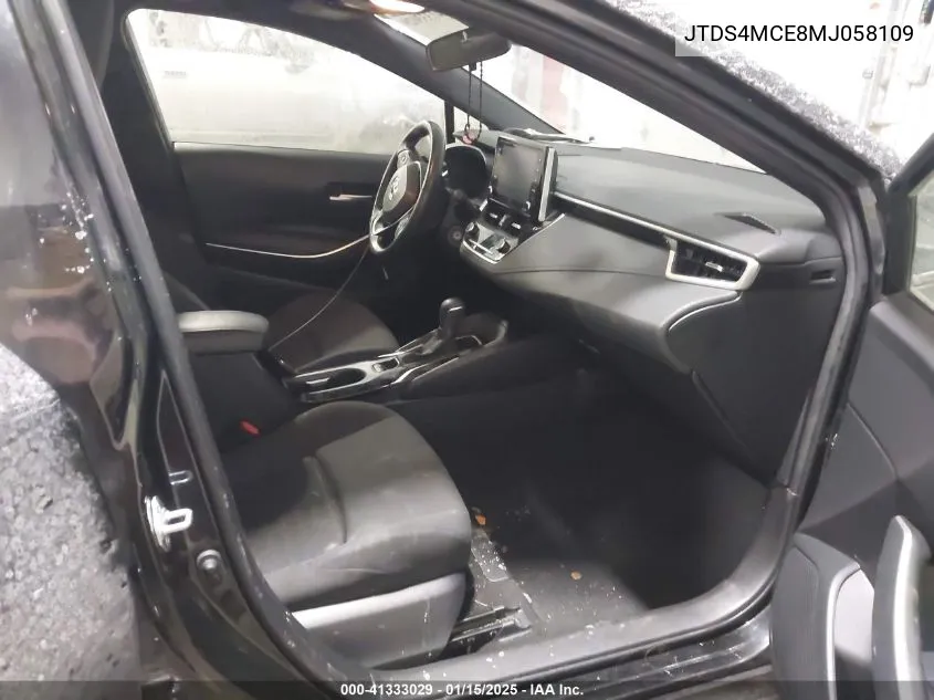 Auction sale of the 2021 Toyota Corolla , vin: JTDS4MCE8MJ058109, lot number: 41333029