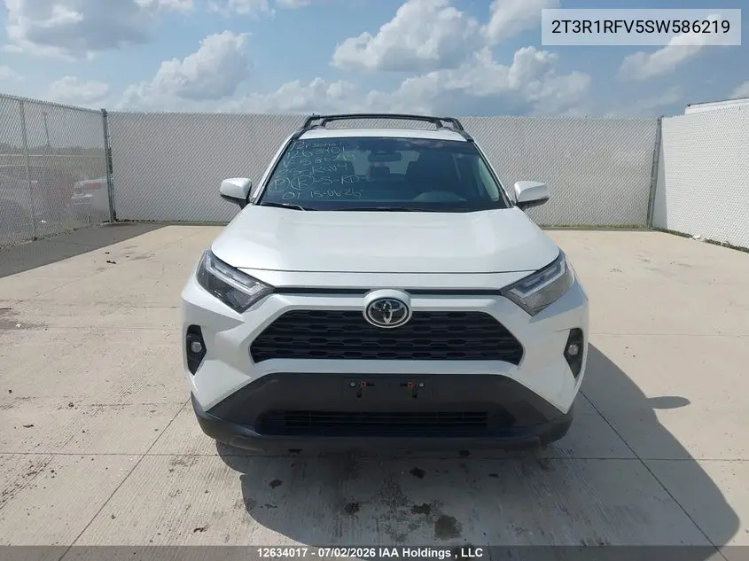 Auction sale of the 2025 Toyota RAV 4 , vin: 2T3R1RFV5SW586219, lot number: 12634017