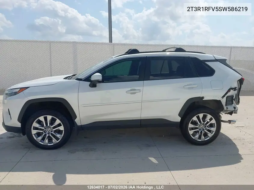 Auction sale of the 2025 Toyota RAV 4 , vin: 2T3R1RFV5SW586219, lot number: 12634017
