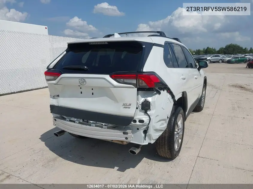 Auction sale of the 2025 Toyota RAV 4 , vin: 2T3R1RFV5SW586219, lot number: 12634017