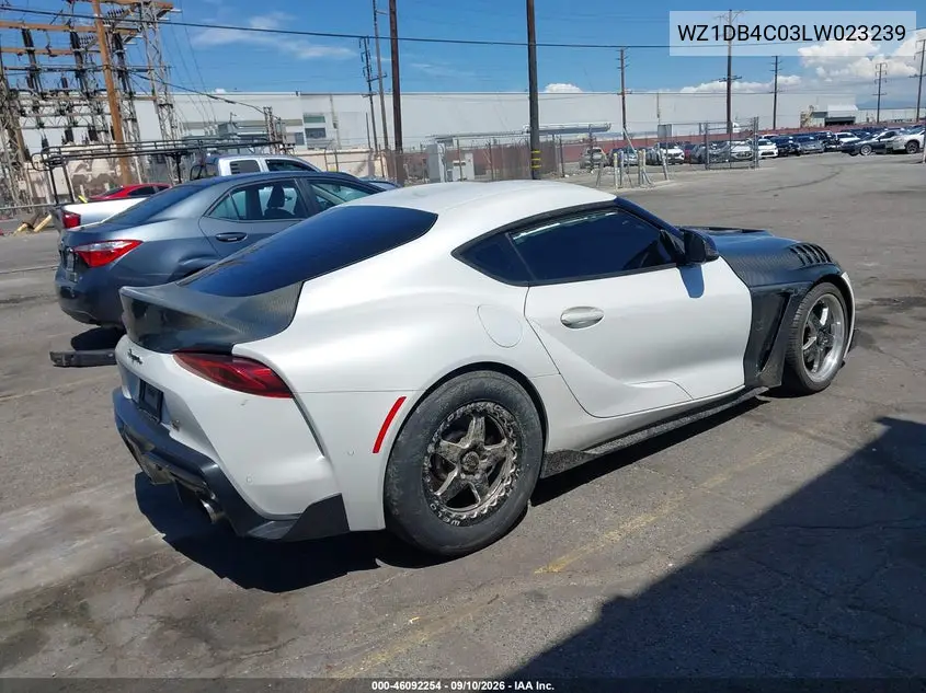 Auction sale of the 2020 Toyota Supra , vin: WZ1DB4C03LW023239, lot number: 46092254