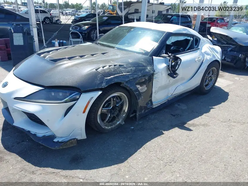 Auction sale of the 2020 Toyota Supra , vin: WZ1DB4C03LW023239, lot number: 46092254